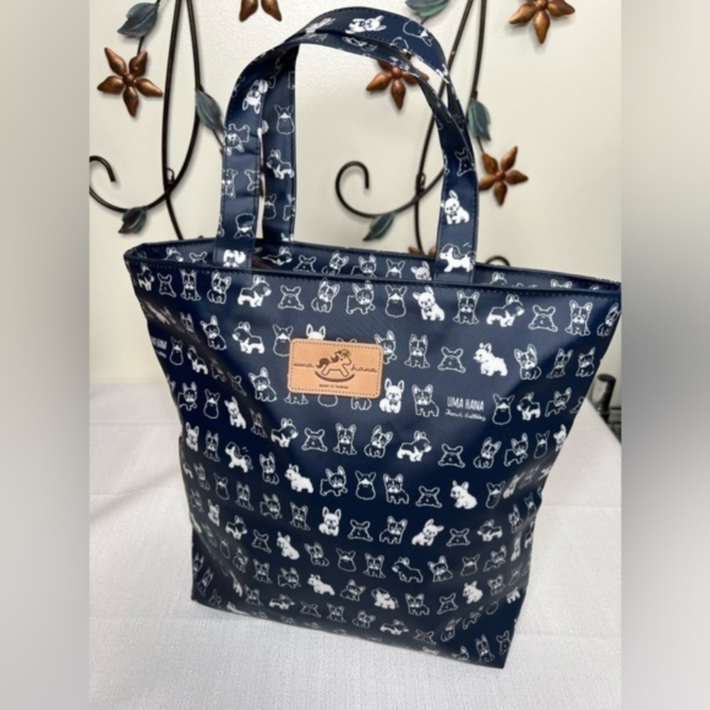 Uma Hana Waterproof French Bulldog Tote Shoulder Handbag